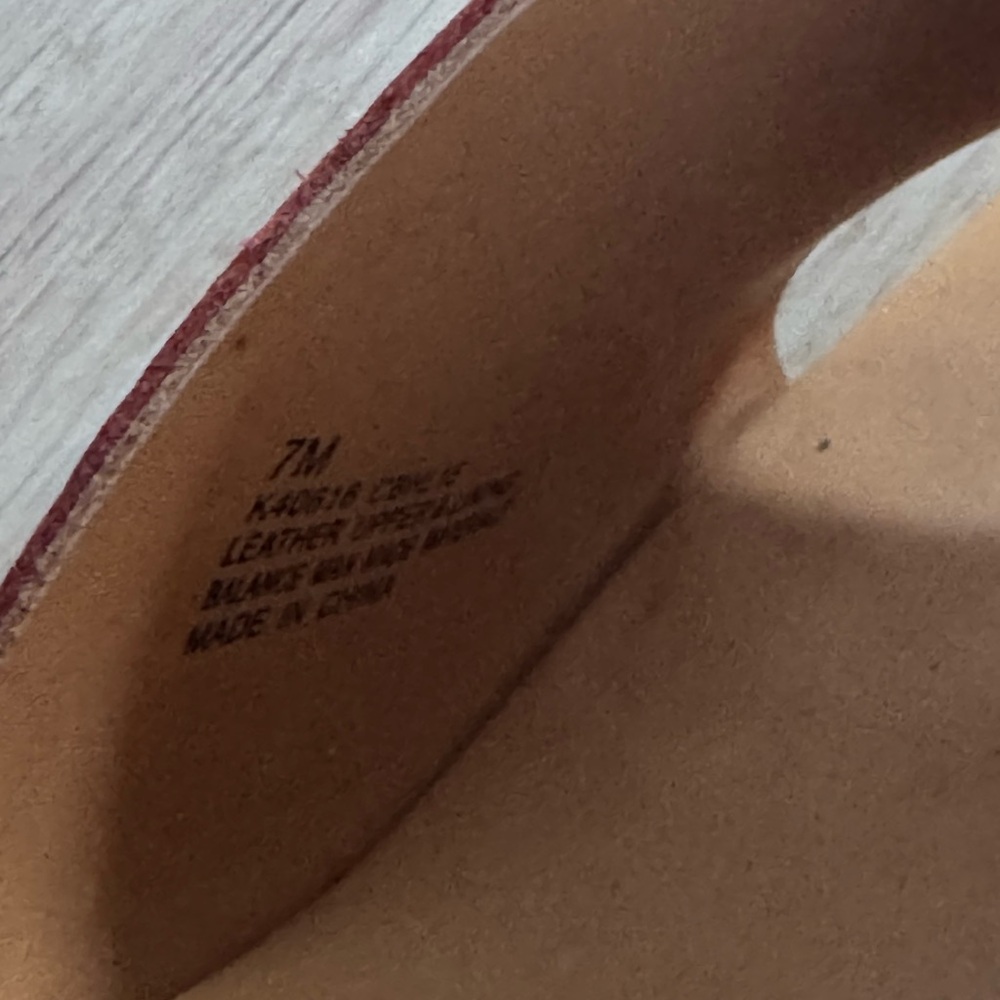 Kork-Ease sandals red leather. So comfortable! So much life left - Picture 7 of 8